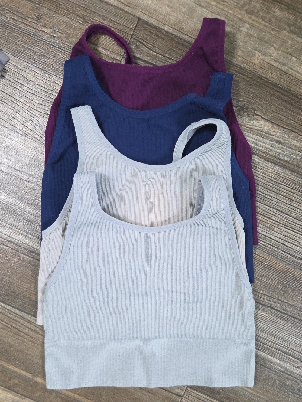 Victoria's Secret Ribbed Scoop Neck Compression Sports Bras Bundle